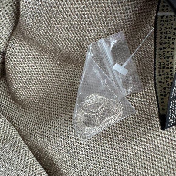 Ralph Lauren Black Label Top Womens Large Silk Blend Metallic Gold TP-3273 - Picture 6 of 8